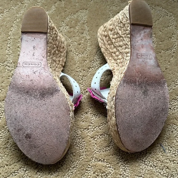 Coach Women's Sandals with Colorful Floral Accents - Picture 5 of 5